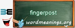 WordMeaning blackboard for fingerpost